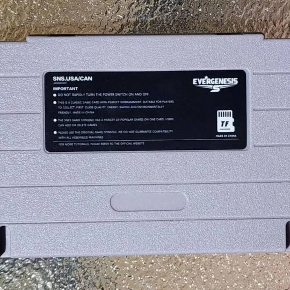 Super Nintendo 3000 in 1 Multi Video Game Cart SNES Retro Gaming Grey